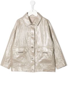 Brunello Cucinelli Kids вощеная куртка