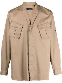 Lardini рубашка с длинными рукавами и карманами