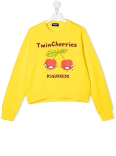 Dsquared2 Kids толстовка с принтом Twin Cherries