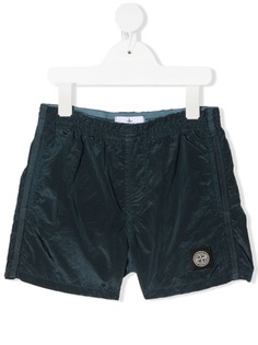Stone Island Junior плавки-шорты с нашивкой-логотипом