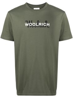 Woolrich футболка с логотипом