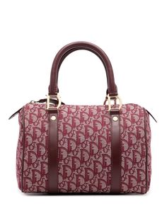 Christian Dior сумка-тоут Boston pre-owned с узором Trotter