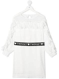 TWINSET Kids платье с логотипом
