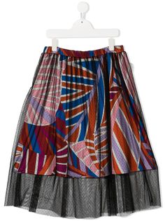 Emilio Pucci Junior многослойная юбка Sal