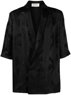 Saint Laurent рубашка с лацканами-шалькой