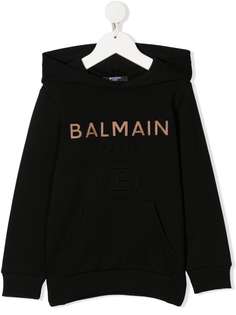 Balmain Kids худи с вышитым логотипом