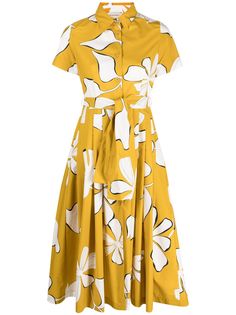 Gentry Portofino платье миди с цветочным принтом