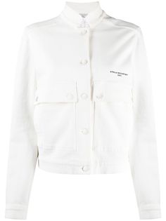 Stella McCartney джинсовая куртка с воротником-стойкой