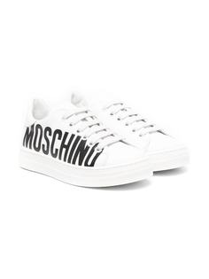 Moschino Kids кеды с логотипом