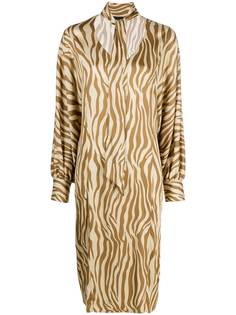 Simonetta Ravizza платье-рубашка Totta с тигровым принтом