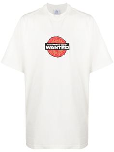 VETEMENTS футболка с принтом Most Wanted
