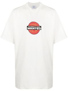 VETEMENTS футболка с принтом Most Wanted