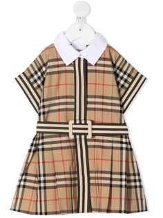 Burberry Kids платье в клетку Vintage Check