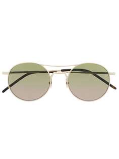 Saint Laurent Eyewear солнцезащитные очки SL421 в круглой оправе