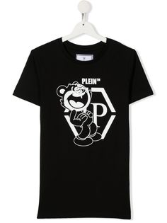 Philipp Plein Junior футболка с графичным принтом и логотипом