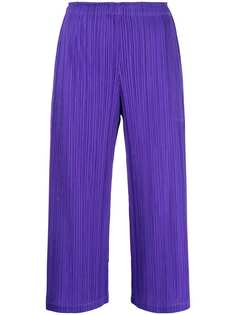 Pleats Please Issey Miyake укороченные плиссированные брюки