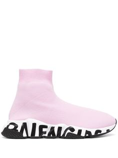 Balenciaga кроссовки Speed с принтом граффити