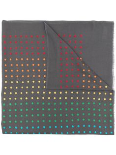 Janavi India NYC grid merino wool scarf