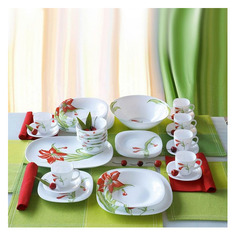 Сервиз столовый LUMINARC Neo Carine N8587, 46 предметов, белый