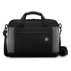 Портфель 16" WENGER 601057, черный/серый