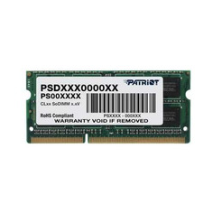 Модуль памяти PATRIOT Signature PSD34G1333L2S DDR3 - 4ГБ 1333, SO-DIMM, Ret Патриот