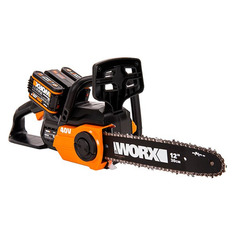 Цепная пила WORX WG381E, аккумуляторная, 20В, 2Ач, с двумя аккумуляторами