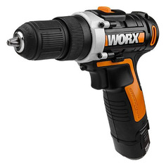 Дрель-шуруповерт WORX WX128.3 2Ач, с двумя аккумуляторами