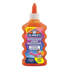 Клей-гель ELMERS 2109486/1, блестки оранжевые, прозрачный Elmer's