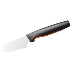 Нож кухонный Fiskars Functional Form 1057546, для масла/сыра, 80мм, заточка прямая, стальной, черный/оранжевый