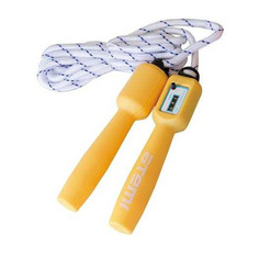 Скакалка Atemi AJR03 260см желтый/белый (00000089504)