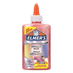 Клей-гель ELMERS 2109508/1, для изготовления слаймов, розовый метализированный Elmer's