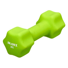 Гантель Bradex SF 0542 1гант. 2кг неопр. салатовый