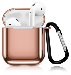 Чехол EVA 1/2 с карабином для AirPods Pink (CBAP07P)