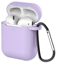 Чехол EVA 1/2 с карабином для AirPods Violet (CBAP40PR)