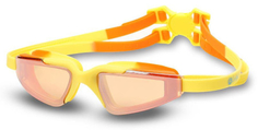Очки для плавания INDIGO Grapes, желто-оранжевые (S977M)