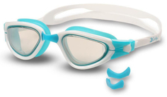 Очки для плавания INDIGO Maple, бирюзово-белые (S988M)