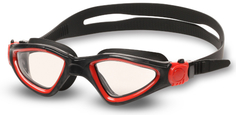 Очки для плавания INDIGO Snail, черно-красные (S2937F)