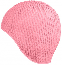 Шапочка для плавания INDIGO Bubble, женская, розовая (IN079)