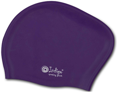 Шапочка для плавания INDIGO для длинных волос, фиолетовая (804 SC)