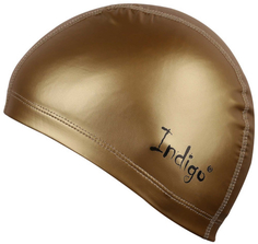 Шапочка для плавания INDIGO золотистая (IN048)