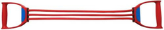 Эспандер INDIGO SM-073, Latex Medium 15-24 кг, 70 см, красный