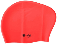 Шапочка для плавания INDIGO для длинных волос, красная (807 SC)