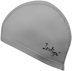 Шапочка для плавания INDIGO серый металлик (IN048)