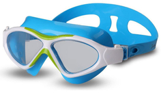 Очки для плавания INDIGO Carp, бело-голубые (GL2J-7)