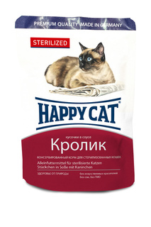 Паучи: кролик 0,1 кг 22 шт HAPPY CAT