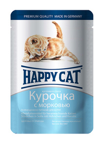 Паучи: курочка с морковью HAPPY CAT