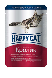 Паучи: кролик 0,1 кг 22 шт HAPPY CAT