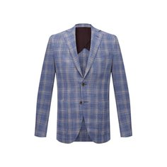 Пиджак из шерсти и шелка Luciano Barbera