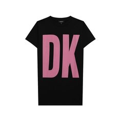 Хлопковое платье-футболка DKNY