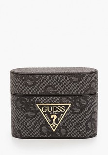 Чехол для наушников Guess Airpods Pro, 4G PU leather case with metal logo Grey